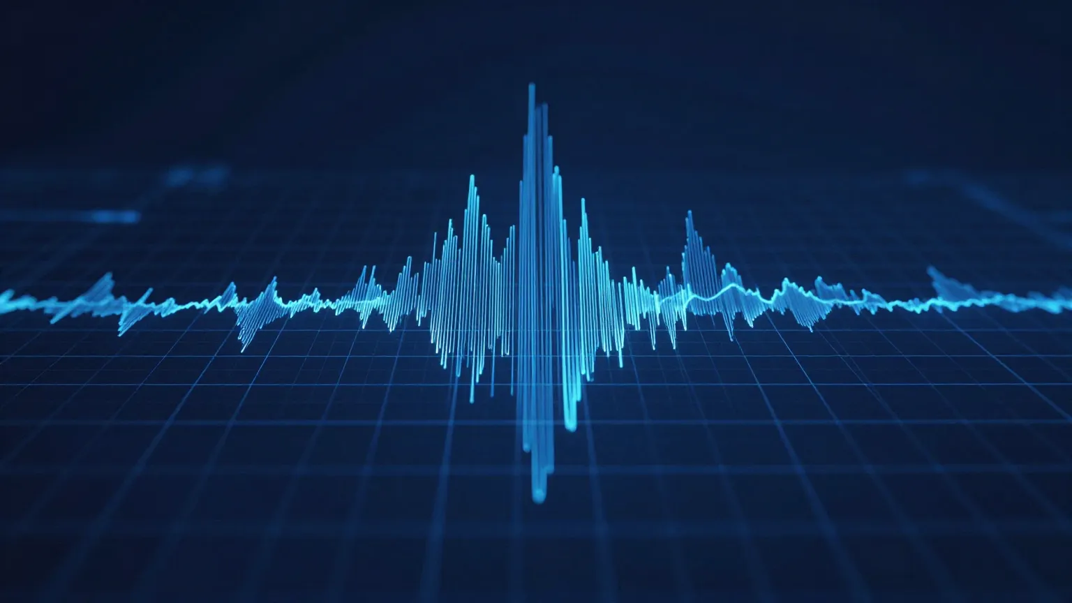 Abstract advisory visualization suggesting a research and decision-governance workspace